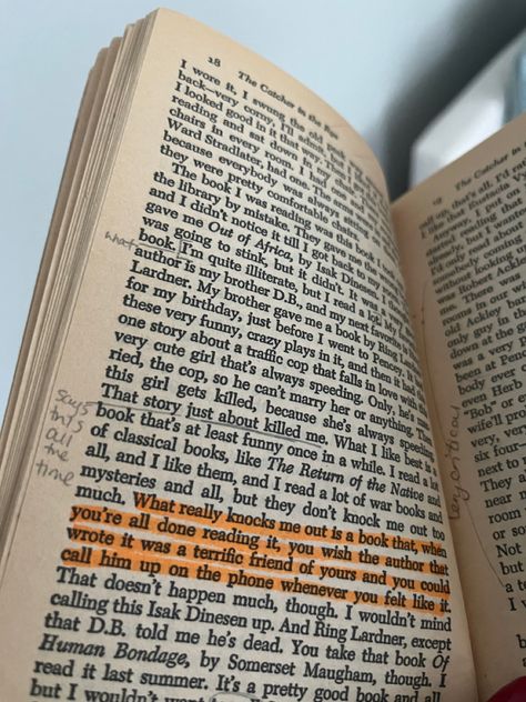 The Catcher In The Rye Annotations, Annotated Books, Holden Caulfield, Book Annotations, Manic Pixie Dream Girl, Catcher In The Rye, English Major, Arab Culture, Book Annotation