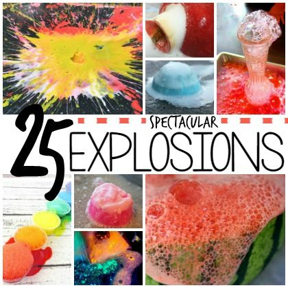 25 Spectacular Explosion Experiments for Kids Explosion Experiments, Fun Science Experiments, Cool Experiments, Science Camp, Science Experiments For Kids, Summer Science, Experiments For Kids, Festa Harry Potter, Science Party