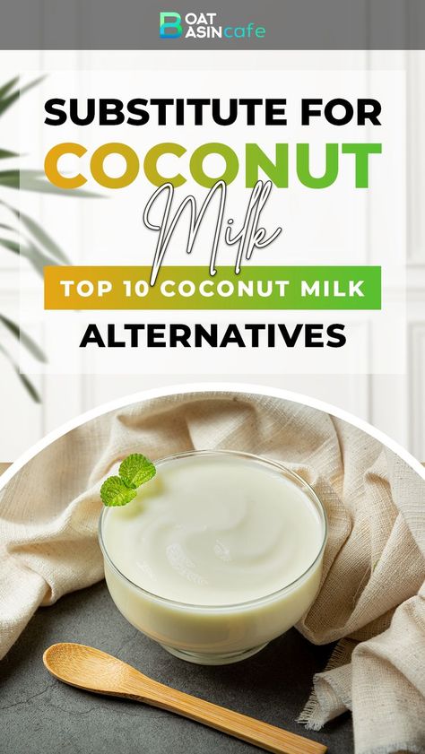 Substitute For Coconut Milk In Curry, Substitute For Coconut Milk, Gluten Dairy Egg Free Recipes, Cocnut Milk, Coconut Milk Substitute, Dairy Egg Free Recipes, Substitute Ideas, Coconut Milk Uses, Milk Substitute