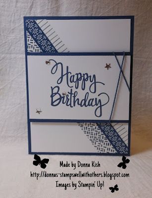 Stamps Well With Others: Happy Birthday and Shop Small Saturday! Ideas Birthday Card, Cards Simple, Washi Tape Cards, Guy Cards, Men's Cards, Floral Boutique, Birthday Card Craft, Masculine Birthday Cards, Bday Cards