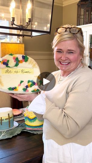 27K views · 5.9K reactions | Remember how we said our tomb cake had a big reveal? Here it is!! He is Risen indeed! 💜🙌🏼

#lifehappensinthekitchen#backtothetable#tabletalk#creativekitchen#fortsmitharkansas#smallbusiness#easter#eastercakes | CREATIVE KITCHEN | Worship Portal · Glorious Day (Instrumental) He Is Risen Cake Ideas, Tomb Cake Easter, He Is Risen Indeed, Creative Kitchen, Big Reveal, He Is Risen, Life Happens, How To Make Cake, Worship