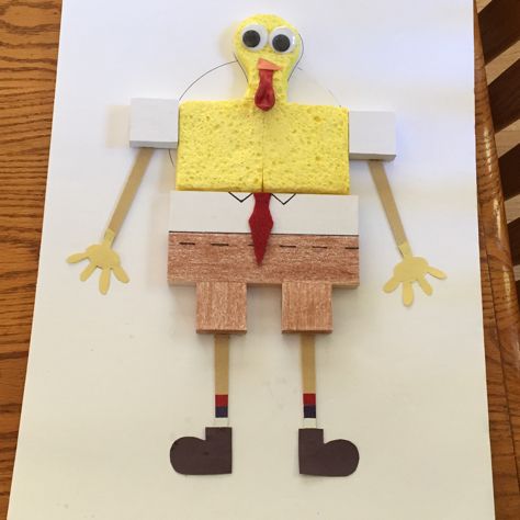 Spongebob turkey disguised Spongebob Turkey In Disguise, Paper Turkey Disguise Ideas, Turkey Projects For Kids Disguise, Turkey Projects For Kids, Hidden Turkey, Turkey Disguised, Turkey Writing, Turkey In Disguise, Paper Turkey