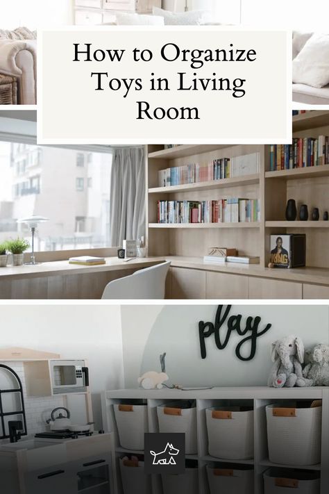 Explore the use of behind-the-sofa storage. This pin suggests placing low shelving units or storage bins behind the sofa, utilizing this often-overlooked space for toy organization while keeping them out of the main living area. Toys In Living Room, Low Shelving, Sofa Shelf, Behind Sofa, Organize Toys, Organizing Toys, Tips For Organizing, Toy Shelves, Creative Interior