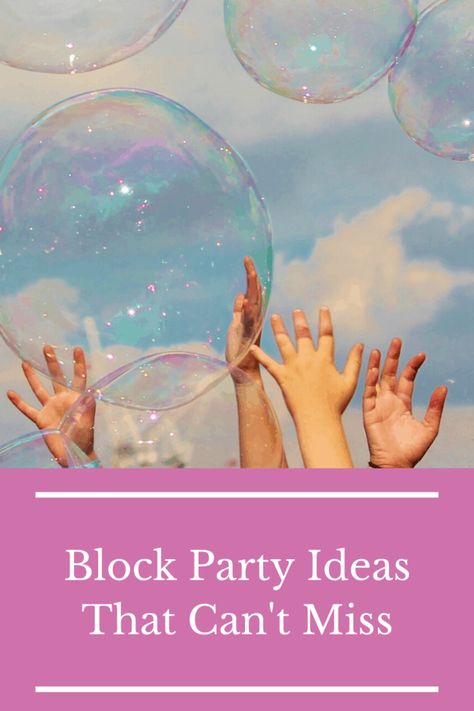 Block Party Theme Ideas, Neighborhood Block Party Ideas, Block Party Ideas, Block Party Games, Neighborhood Block Party, Block Birthday Party, Neighborhood Party, Selfie Wall, Mini Bowling