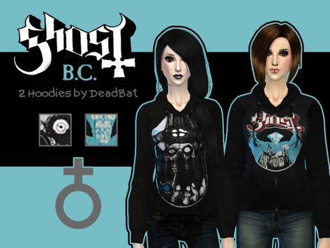 The Band Ghost, Bride Hoodie, Meme Shirts, Sims Packs, Goth Shirt, Metal Shirts, Ghost Band, Sims 4 Dresses, Band Ghost