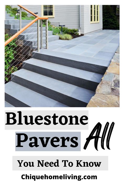 In this article, you will discover everything you need to know about bluestone pavers. Bluestone Entryway, Paver Steps, Bluestone Pavers, Patio Floor, Paver Walkway, Outdoor Paradise, Patio Flooring, Outdoor Inspirations, Paver Patio