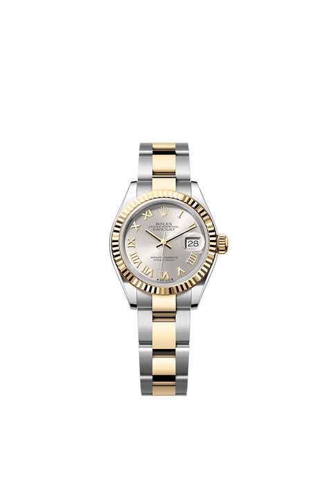 Discover the Lady-Datejust watch in Oystersteel and yellow gold on the Official Rolex Website. Model:m279173-0010 Rolex Bracelet, Marine Chronometer, Rolex Watches Women, Oyster Perpetual Datejust, Rolex Models, Gold Alloys, Oyster Perpetual, Pearl Set, Metal Bracelets