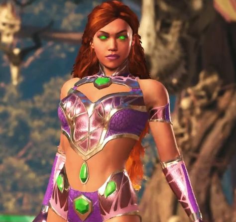 Injustice Starfire, Comic Starfire, Injustice 2 Starfire, Starfire Comics, Injustice 2, Comic Characters, Super Soldier, Marvel Women, Dc Comic