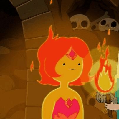 Flame Princess, Adventure Time, Gif, Red, Hair