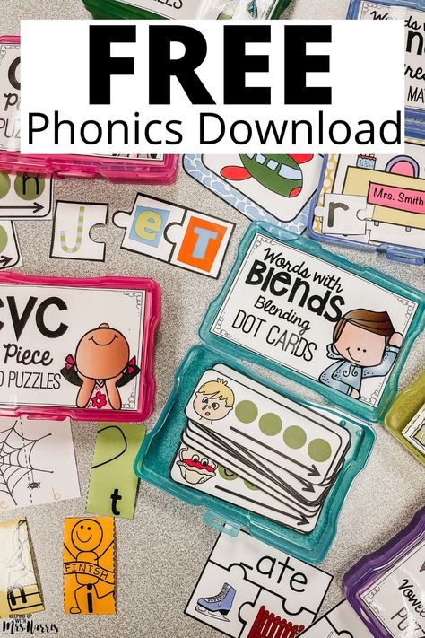 Phonics Resources, First Grade English Activities, Phonics For Second Grade, Diy Phonics Games, Literacy Intervention First Grade, First Grade Phonics Activities, Small Group Phonics Activities, Fun Phonics Activities Kindergarten, Kindergarten Phonics Centers Free