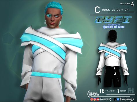 Sequence Jacket, Aesthetic Sims, Cyberpunk Male, Alien Clothes, Sci Fi Clothing, Christmas Tree Necklace, Character Wardrobe, Cc Mods, Sky City