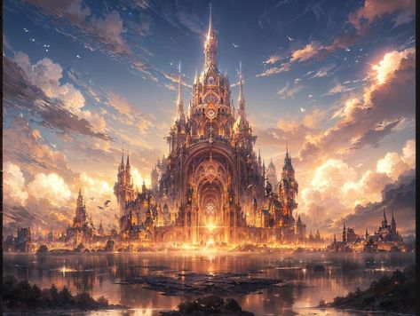 Aesthetic World, Dreamscape Architecture, Enchanted Kingdom, Fantasy Rooms, Lego Photo, Heaven Art, Sky Full Of Stars, Fantasy Theme, Fantasy City