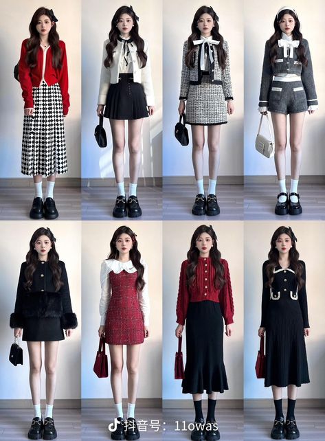 Kdrama Winter Outfits, Asian Outfits Korean Fashion, Peony Aesthetic, Smart Casual Women Outfits, Clothing Pattern Design, Outfit Korean Style, Fashion Kawaii, Street Outfits, Girl Fashion Style