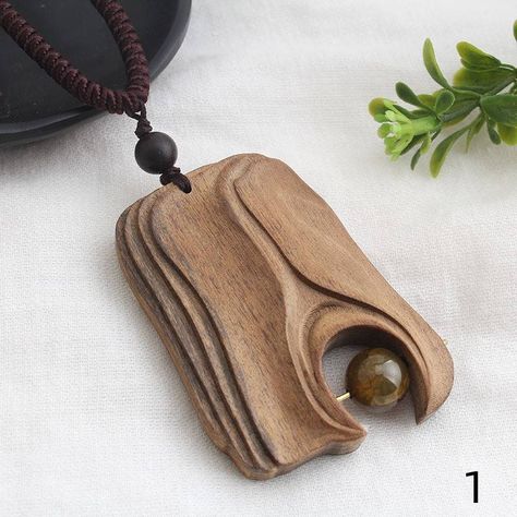 Wood Jewelery, Driftwood Jewelry, Wooden Necklace, Stone Beaded Necklace, Adjustable Jewelry, Wood Necklace, Sweater Chain, Wooden Pendant, Wood Pendant