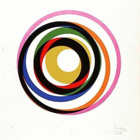 Poster Grafico, Max Bill, Wassily Kandinsky, Generative Art, A Circle, Op Art, History Design, Art Plastique, Art Abstrait