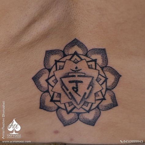 The Manipura chakra, located at the solar plexus, is associated with personal power, confidence, and self-esteem. A tattoo of this chakra symbolizes inner strength, willpower, and the ability to overcome challenges. It can serve as a reminder to stay grounded, confident, and assertive in one’s actions and decisions. Additionally, it represents the fire element, symbolizing transformation and the ability to ignite change within oneself. . . . . (Chakra, chakras, yantra, sound healing, ac... Willpower Tattoo, Manipura Chakra, Fire Element, Stay Grounded, Personal Power, Sound Healing, Creative Tattoos, Inner Strength, A Tattoo