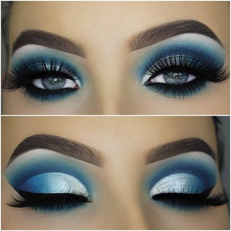 Lashes Code, Drag Make-up, Pretty Eye Makeup, White Lies, Brow Powder, Beautiful Eye Makeup, Blue Magic, Makeup Eye Looks, Eye Makeup Art