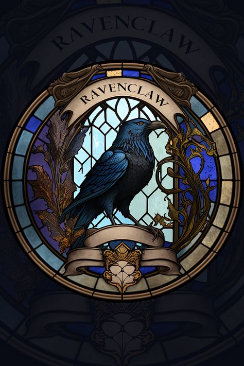 Ravenclaw House Crest, Hogwarts Legacy Hogwarts, Harry Potter Ravenclaw Wallpaper, Hogwarts Houses Wallpaper, Hogwarts Houses Logo, Ravenclaw Background, Harry Potter Book Aesthetic, Ravenclaw Fanart, Hogwarts Houses Aesthetics