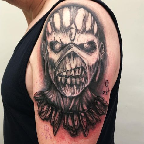 Sunderland Tattoo, Iron Maiden Eddie, Sunderland, Iron Maiden, Tattoo Inspo, Skull Tattoo, Heavy Metal, Tattoos, Quick Saves