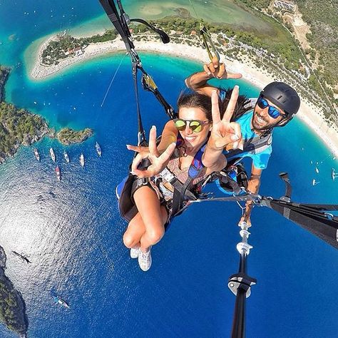 Ölüdeniz Fethiye ,Turkey Follow @wonderful.destination for amazing nature posts @wonderful.destination Photo by @buraktuzer Goals For Life, Travel Love Quotes, Gopro Photos, Fethiye Turkey, Sky Diving, Extreme Adventure, Asa Delta, Parasailing, Go Pro