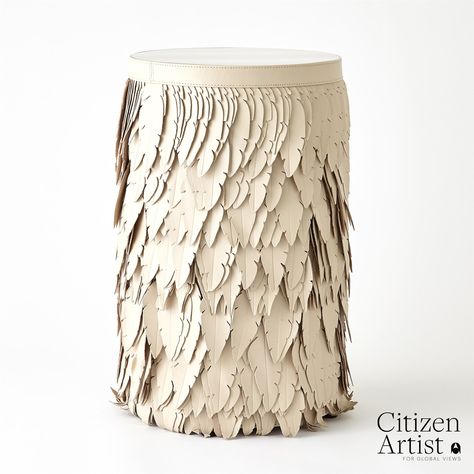 Emily Martini Table-Ivory Drum End Table, Martini Table, Leather Feathers, Back Painted Glass, Black Rooster, Contemporary Side Tables, Siding Paint, Rooster Decor, Back Painting