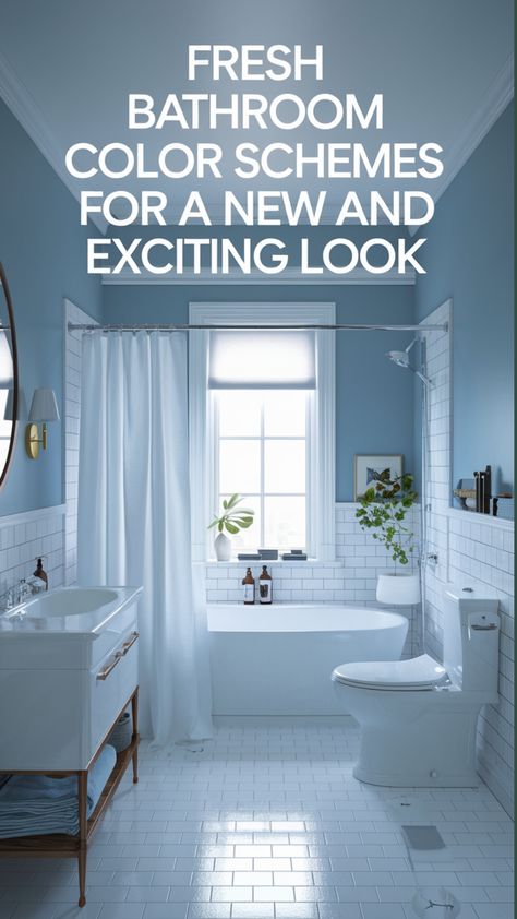 Here is a detailed and engaging product description for the Fresh Bathroom Color Schemes for a New and Exciting Look:

Transform your bathroom with a fresh coat of color! Our comprehensive guide showcases 100+ modern and stylish color schemes, complete with mood boards and inspiration, to create a spa-like ambiance. Get ready to freshen up your morning routine with a bathroom makeover that's as relaxing as it is rejuvenating.bathroom
#painting
#ideas Timeless Bathroom Color Schemes, Modern Bathroom Color Schemes, Bathroom Painting Ideas, White Bathroom Colors, Bathroom Paint Ideas, Modern Color Combinations, Monochromatic Bathroom, Bathrooms Decor, Bathroom Color Palette