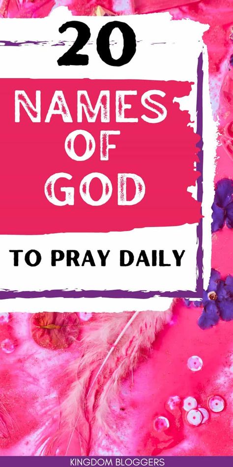 Learn To Pray, Focus On God, Pray Daily, The Names Of God, Powerful Names, Learning To Pray, Names Of God, God Prayer, Daily Prayer