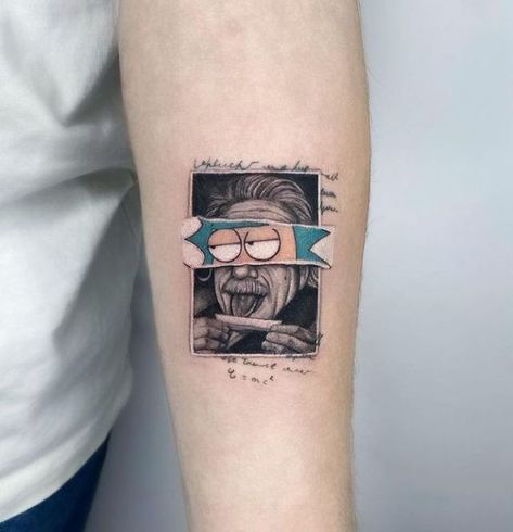 Meaningful Tattoos For Men, Rick E Morty, Sagittarius Tattoo Designs, Alas Tattoo, Revelation Tattoo, Rick And Morty Tattoo, Unique Tattoos For Men, Astronaut Tattoo, Unique Small Tattoo