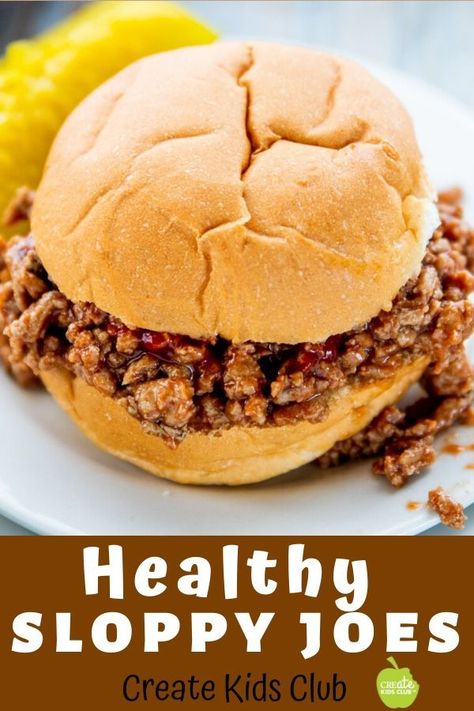 Turkey Sloppy Joes Recipe, Ground Turkey Sloppy Joes, Healthy Sloppy Joe Recipe, Healthy Sloppy Joes, Homemade Sloppy Joe Sauce, Turkey Sloppy Joes, Sloppy Joe Recipe, Healthy Ground Turkey, Homemade Sloppy Joes