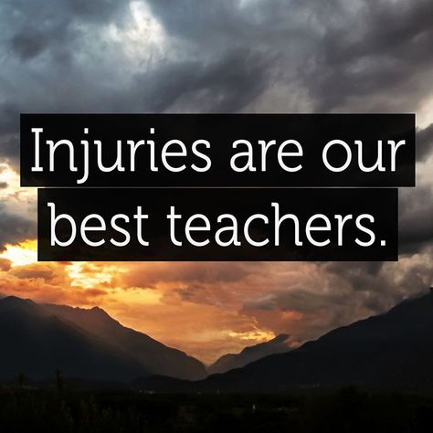 No doubt – Injuries are our best teachers #Injury #Injuries #Inspiring #Teachers #Quotes #MDUB #Motivation #fitness #Athlete #Utahrunners #Runners #Runup Sports Injury Quotes, Injury Recovery Quotes, Injury Quotes, Motivational Quotes For Athletes, Athlete Quotes, Injury Recovery, Recovery Quotes, Running Quotes, Sport Quotes