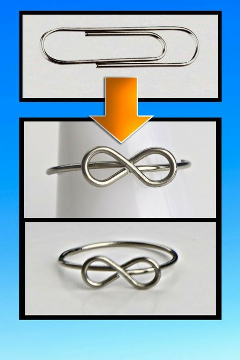 Diy Paper Rings, Diy Rings Tutorial, Paper Clips Diy, Cincin Diy, Bahasa Jepun, Penanda Buku, Knitting For Beginners Patterns, Casting On, Easy Jewelry