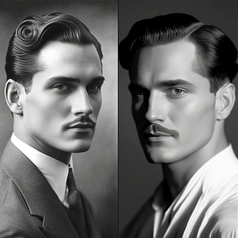 Dapper Dudes: the Evolution of 1930s Men's Hairstyles – VAGA magazine Men’s 1920’s Hair, 1920s Haircuts Men, 30s Hairstyles Men, 1930s Men’s Hair, 1930s Male Hair, 1930 Hairstyles Men, 30s Mens Hair, 1930s Men Hairstyles, 1940s Male Hairstyles