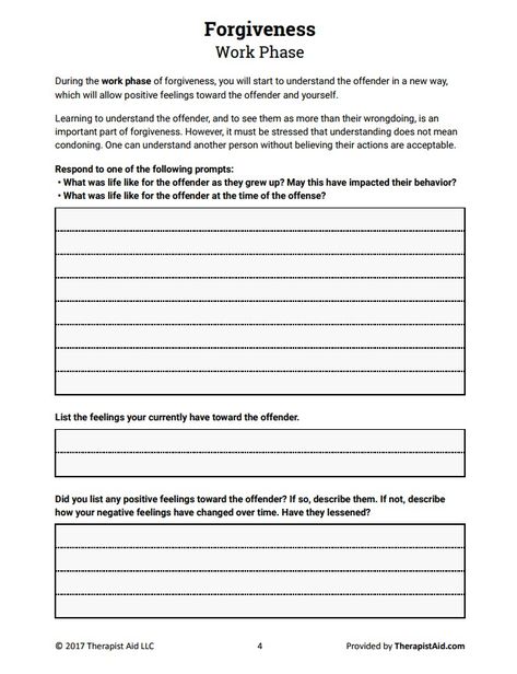 Forgiveness Therapy Worksheets, The Body Keeps The Score Worksheet, Forgiveness Worksheet, Couples Therapy Worksheets, Self Forgiveness, Mindfulness Therapy, Relationship Worksheets, Counseling Worksheets, Self Care Worksheets