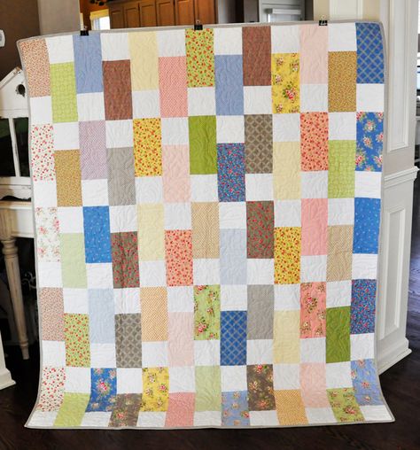 Bricks Quilt Quilt Along Brick Path Quilt Pattern, Quilt Brick Pattern, Staggered Bricks Quilt Pattern Free, Brick Pattern Quilt, Free Yellow Brick Road Quilt Pattern, Yellow Brick Road Quilt, One Layer Cake, Layer Cake Fabric, One Layer Cakes