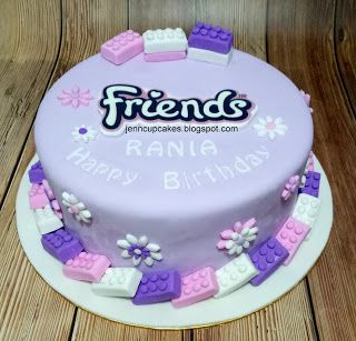 Lego Torte, Lego Friends Cake, Lego Friends Birthday Party, Lego Party Decorations, Lego Friends Birthday, Lego Friends Party, Friends Birthday Cake, Lego Birthday Cake, 7th Birthday Cakes