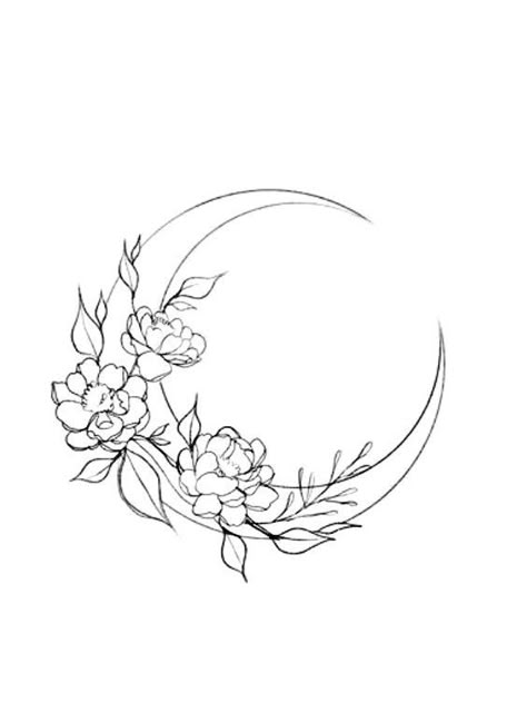 Moon Tattoo Drawing, Lunar Tattoo, Moon Tattoo Ideas, Pointillism Tattoo, Half Moon Tattoo, Luna Tattoo, Carnation Tattoo, Lily Flower Tattoos, Celestial Tattoo