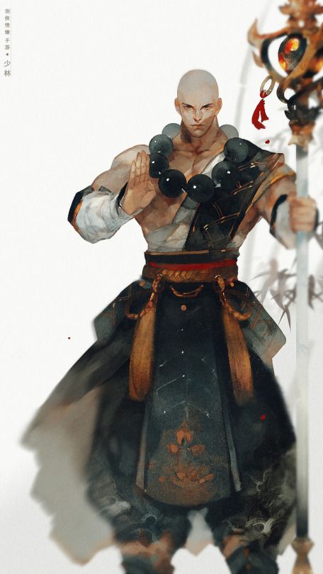 Hello Sexy RDJ Monk Dnd, Record Of Ragnarok, Samurai Artwork, Japon Illustration, Samurai Art, Fantasy Warrior, Arte Fantasy, Character Design Male, 영감을 주는 캐릭터