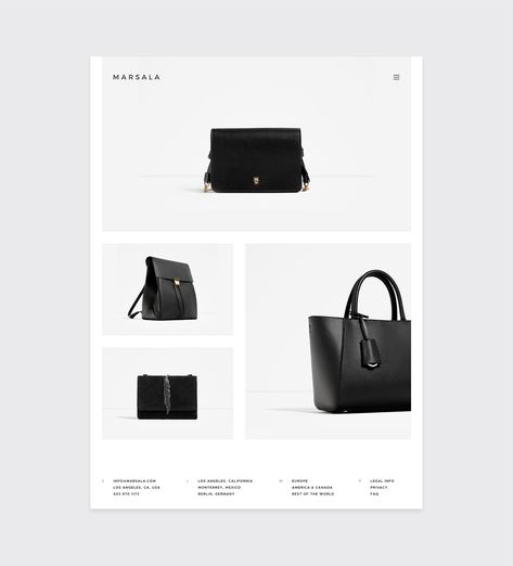 Bag Shop Instagram Feed, Handbag Website Design, Leather Bag Website Design, Bag Catalogue Design Layout, Diffrent Type Of Handbags And Shapes Editorials Sketch, Bag Catalogue, Ecommerce Web Design Product Page, Minimalist Clothing Brands, Catalog Design Layout