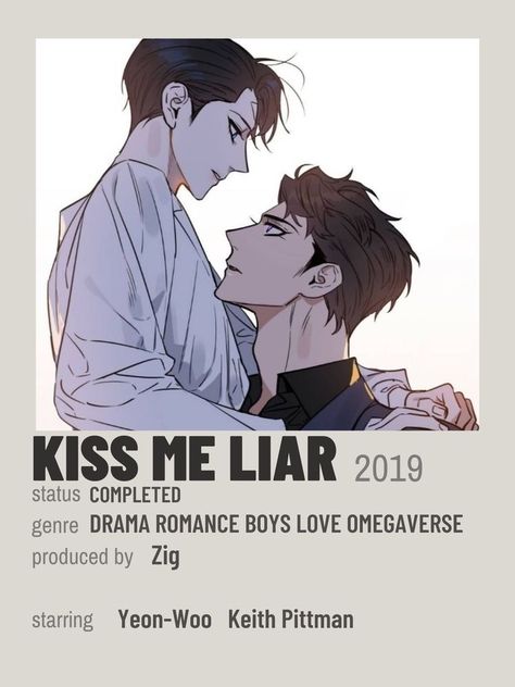 Manhwa Kiss, Kiss The Abyss, Kiss Me Liar, Film Anime, Anime Printables, Anime Titles, The Abyss, 5 Anime, Romantic Manga