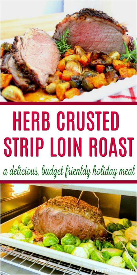 Beef Strip Loin Roast, Strip Loin Roast Recipes, Strip Roast Recipe, Strip Loin Roast, Strip Roast, Veal Shank, Beef Loin, Holiday Roasts, Air Fryer Steak