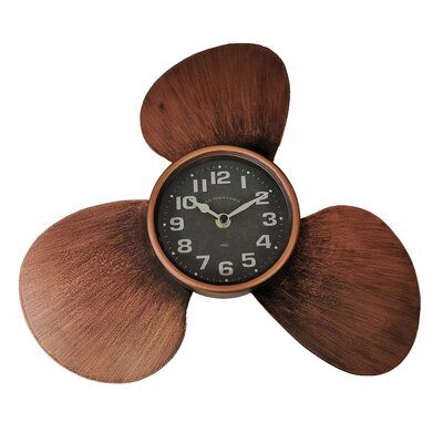 Propeller Wall Decor, Propeller Wall, Modern Eclectic Bedroom, Rock Around The Clock, Black Clock, Boat Propellers, Nautical Theme Decor, Black Clocks, Tabletop Clocks