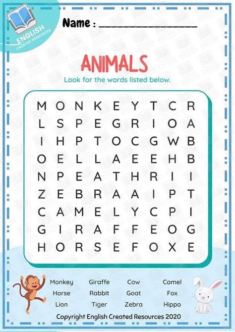 Word Puzzles For Kids, Teach English To Kids, Fun Worksheets For Kids, English Worksheets For Kindergarten, Grammar For Kids, Reading Comprehension Lessons, English Activities For Kids, Teaching Spelling, Kids Worksheets Preschool