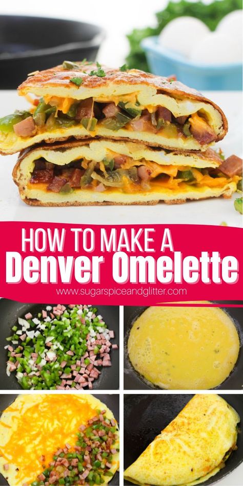 How to make a Classic Denver Omelette, a protein- and veggie-packed breakfast that is perfect for meal prepping or enjoying as a leisurely weekend brunch. Denver Omelette Recipe, Omlet Recipes Easy, Denver Omelette, Bacon Omelette, Perfect Omelette, Omlet Recipes, Omelette Recipe Easy, Sautéed Veggies, Egg Omelette