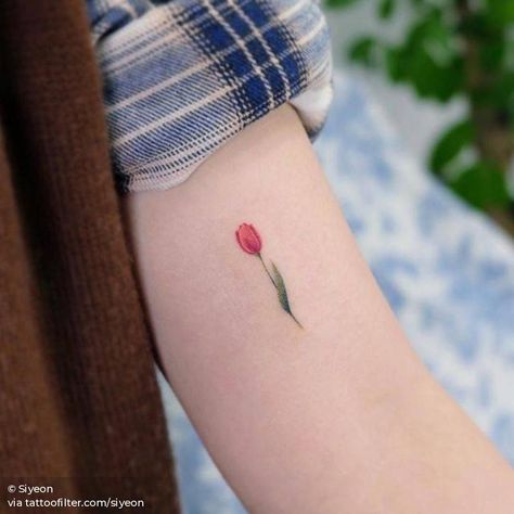 Tulip Tattoo, Palm Tattoos, Shape Tattoo, Cool Tattoo, Small Girl Tattoos, Unique Tattoo Designs, 문신 디자인, Pattern Tattoo, Tattoo Trends