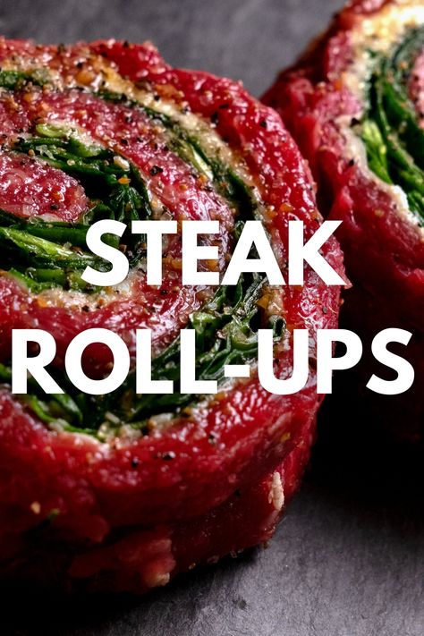 Steak And Jalapeno Recipe, Sirloin Steak Roll Ups, Flank Steak Recipes Healthy, Pin Wheel Steak Recipes, Meat Roulade Recipes, Beef Roll Recipes, Recipes Using Beef Skirt Steak, Keto Steak Dinner Recipes, Milanesa Beef Recipes