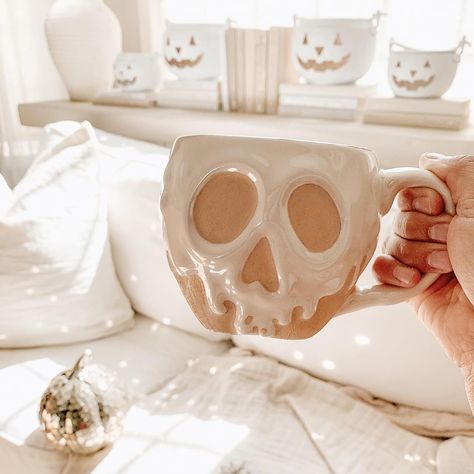 The Colour Red, Boho Halloween, Happy October, Ghost Decoration, Halloween Coffee, Spooky Decor, Halloween Home Decor, Halloween Mug, Halloween Fashion