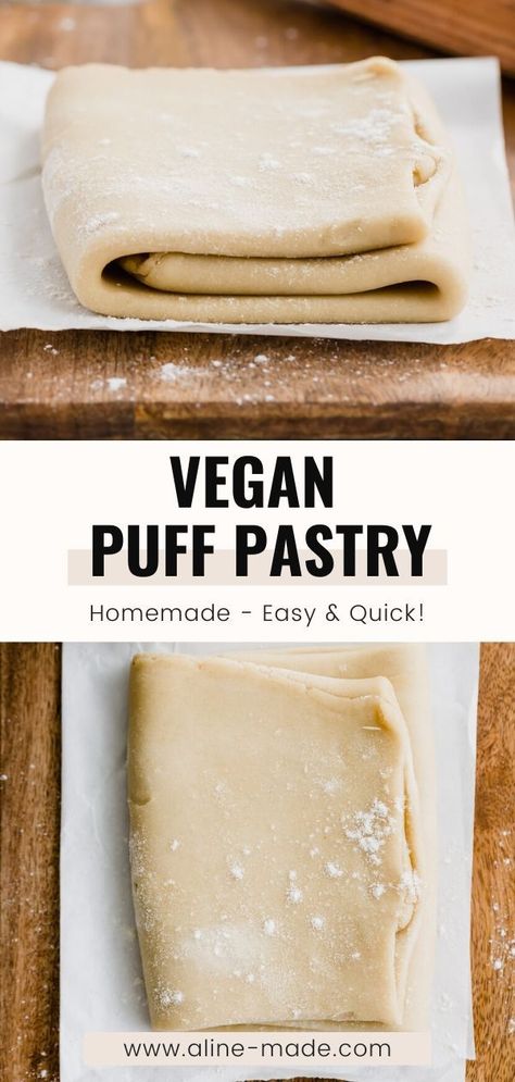 Vegan Hacks, Vegan Basics, Puff Pastry Recipes Savory, Rough Puff, Rough Puff Pastry, Puff Pastry Recipe, Vegan Pastries, Whole Foods Vegan, Vegan Baking Recipes