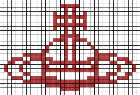 Alpha pattern #144106 | BraceletBook Crochet Graphic Pattern, Alpha Stitch Crochet, How To Crochet Alpha Pattern, Pixel Grid Design Crochet, Crochet Graphics Pattern, Beginner Alpha Pattern, Mitski Alpha Pattern, Pixel Art Hands, Vivienne Westwood Pixel Grid