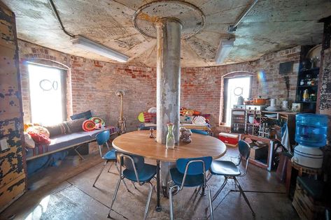 Renovated Orient Point lighthouse transformed into artist’s residency Lighthouse Interior, Old Lighthouse, Cabin Aesthetic, Point Light, Countryside House, House Room, House Goals, Room Aesthetic, Home Hacks