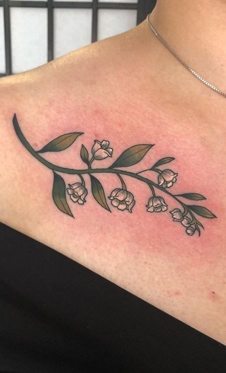 Lily Of The Valley Tattoos, Lily Of The Valley Tattoo, White Lily Of The Valley, Water Lily Tattoos, Valley Tattoo, Garden Tattoos, Birth Flower Tattoos, Lily Tattoo, Most Popular Tattoos